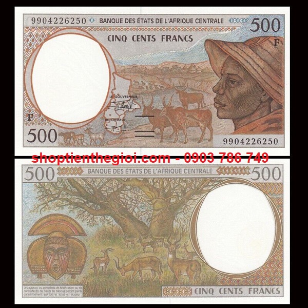 Central African - Cộng hòa Trung Phi 500 Franc 1999 UNC - SP006093
